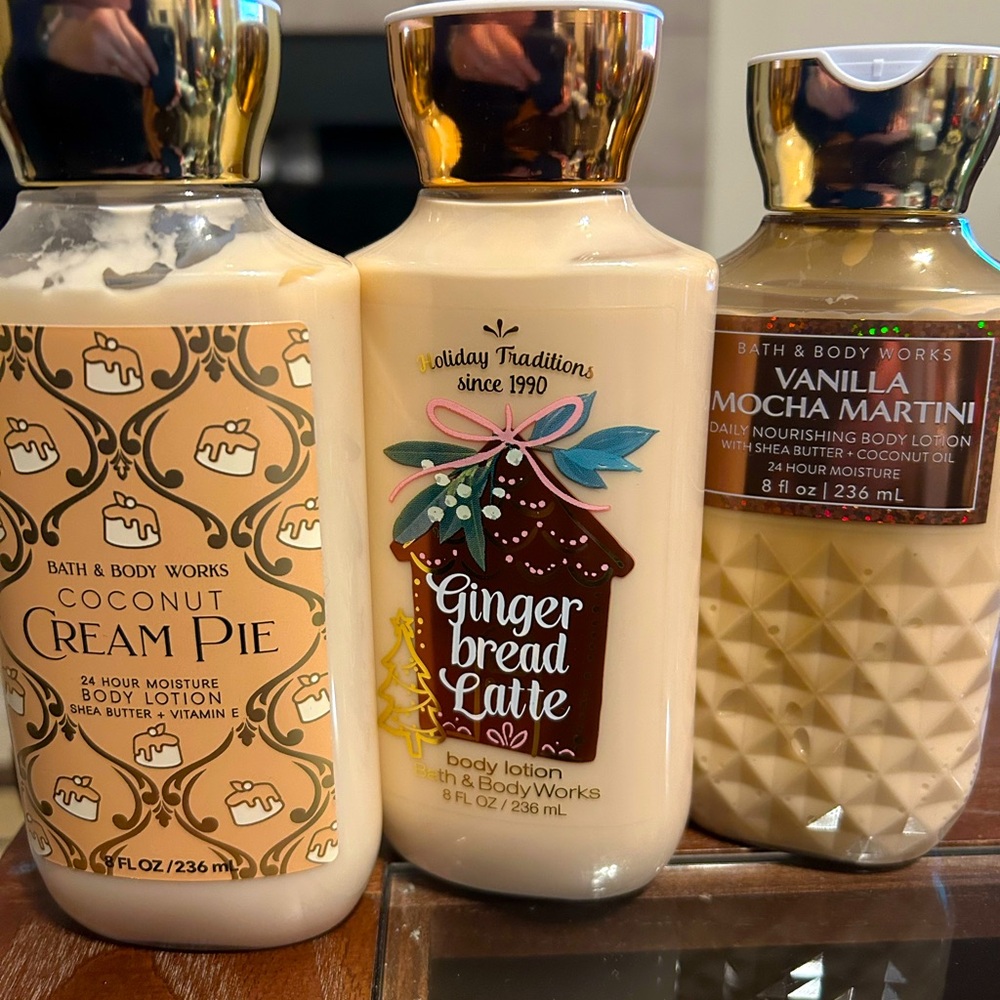 Bath & Body Works Coconut Cream Pie Gingerbread Latte Vanilla Mocha Martini